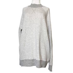 n:philanthropy mock neck sweatshirt gray sz L